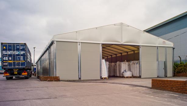 1) The Smart Space temporary building solves an immediate capacity problem and can provide years of use for Resin Handling Services