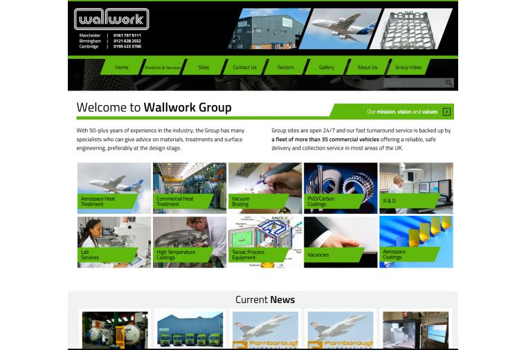 1) The Wallwork Group's new web site brings together their complete portfolio of services in one easy to navigate place