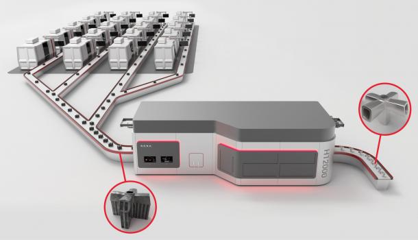 4) The H12000 is designed to integrate seamlessly into larger industrial additive manufacturing processes and can handle the part feed from up to 25 AM-printers